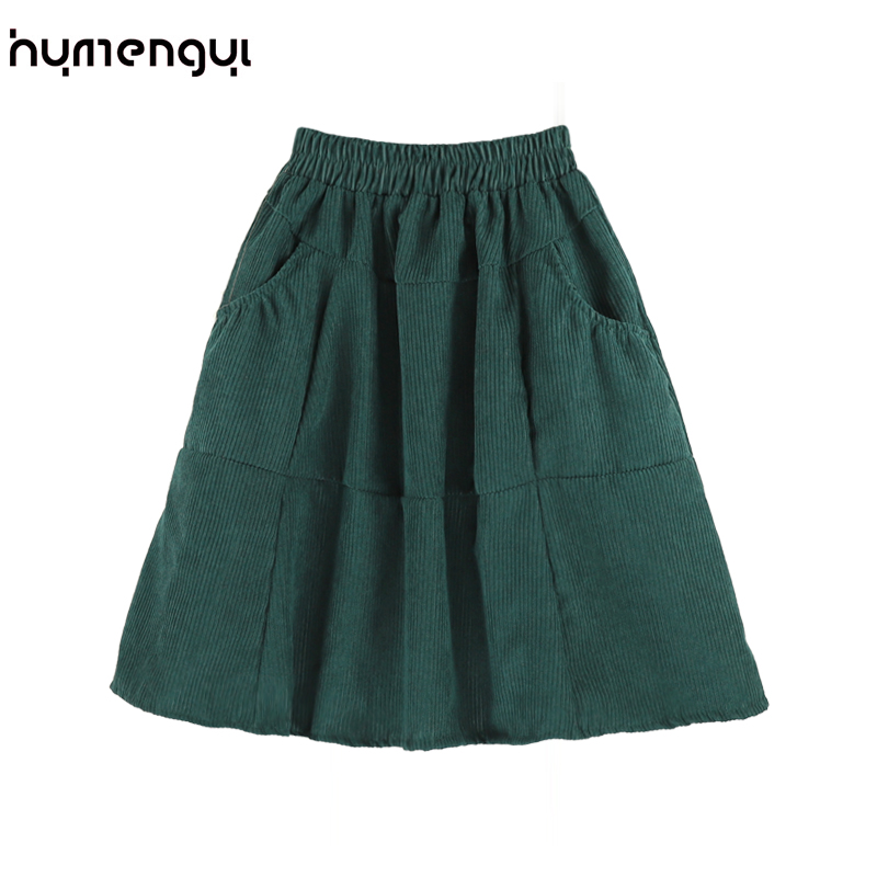 半裙灯芯绒公主加绒加厚