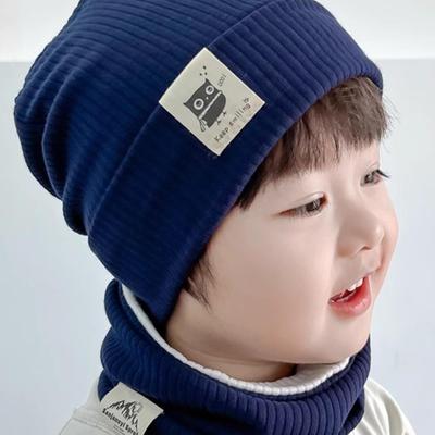 宝宝帽子春秋薄款纯棉针织帽男童2-8岁可爱超萌男女儿童画家帽潮