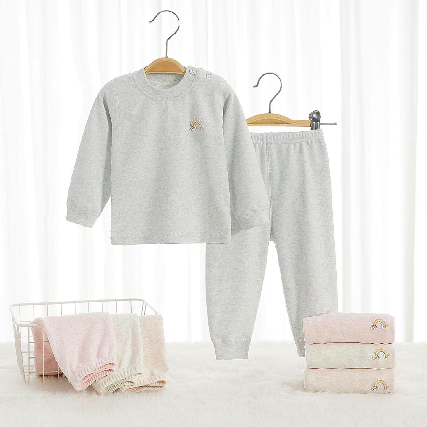 秋冬舒绒儿童秋衣秋裤66-165码