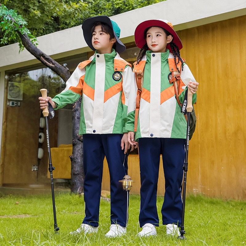 童装儿童冲锋衣男童夹克秋冬防风防泼水男女童外套薄款软壳衣