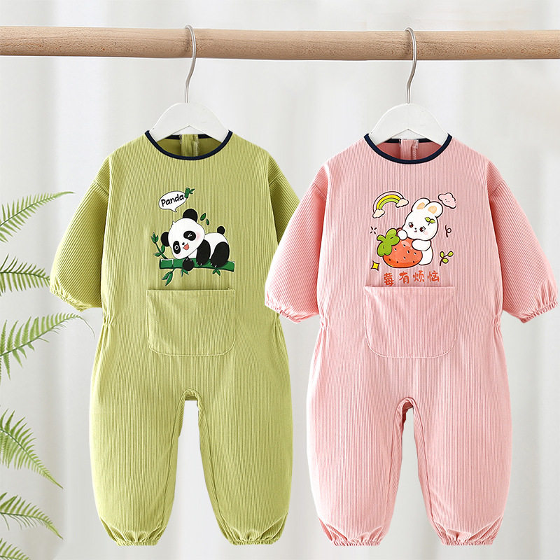 宝宝秋冬防污连体爬爬服学步