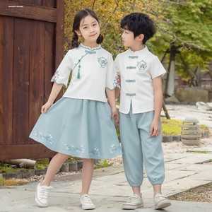 六一儿童中国风表演服装汉服国学服男女童中小学生合唱演出服班服