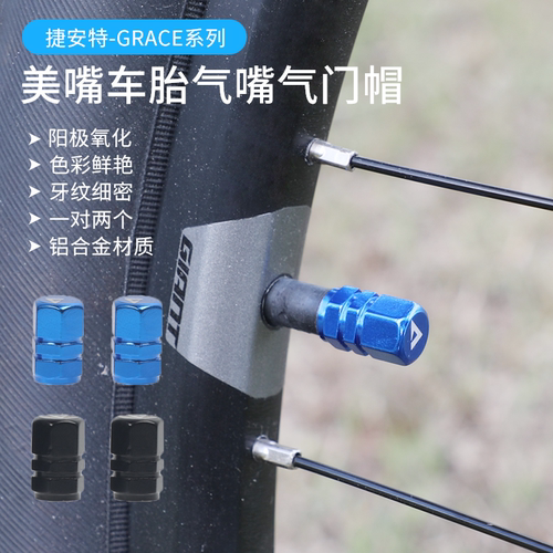 正品捷安特美法嘴铝合金气门帽