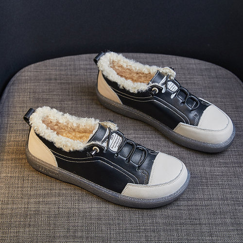 毛毛加绒牛筋软底新款