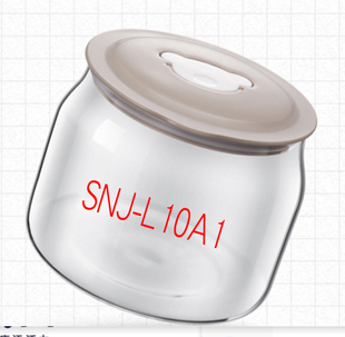 酸奶玻璃内胆适用于冷藏小熊酸奶机配件1升SNJ-L10A1/A15E1/A10K1