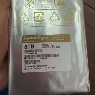 / 8005FRYZ 8T 8TB 金盘7200转256M 企业级硬盘