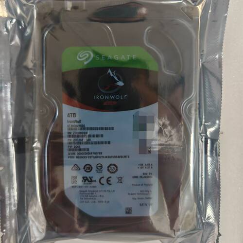 酷狼4T 希捷 ST4000VN008机械硬盘SATA网络存储NAS红盘服务器垂直