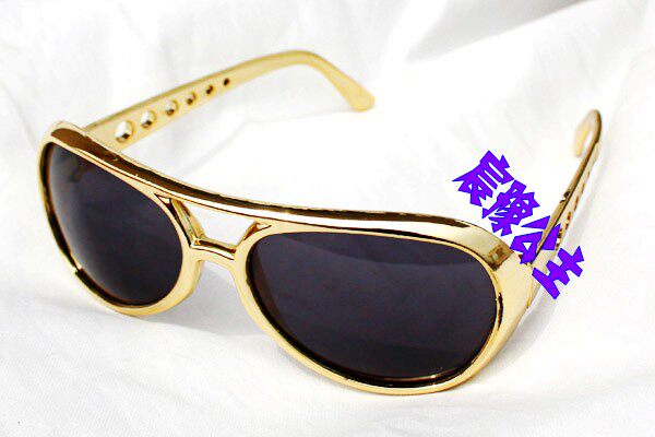 演出道具派对眼镜搞怪眼镜搞笑眼镜夸时尚大哥眼镜张猫王金色眼镜