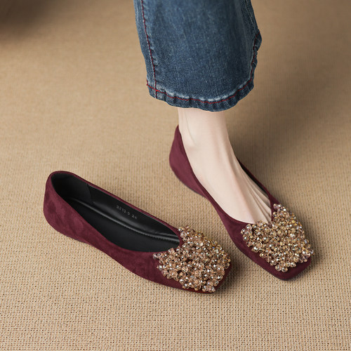 2025秋巨好看平底单鞋女不累脚