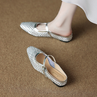 包头半拖鞋女夏外穿2025新款坡跟高级感配裙子开春单鞋绝美不累脚