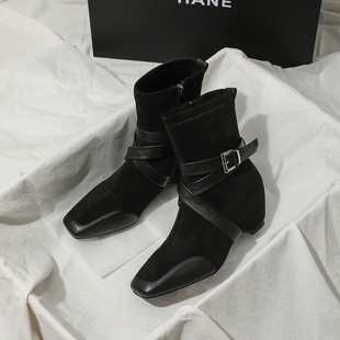 巨好看内增高靴子女2025秋冬新款爆款气质短靴女瘦瘦靴洋气小踝靴