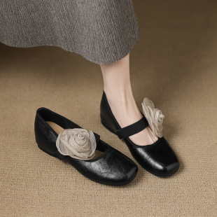 巨好看玛丽珍复古女鞋2025新款爆款内增高绝美单鞋女不累脚小皮鞋