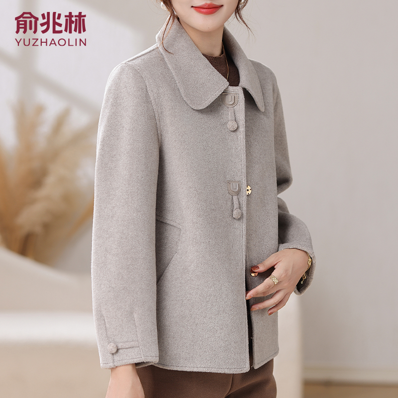 俞兆林中老年毛呢外套2025新款妈妈装洋气今年流行巨好看早秋上衣