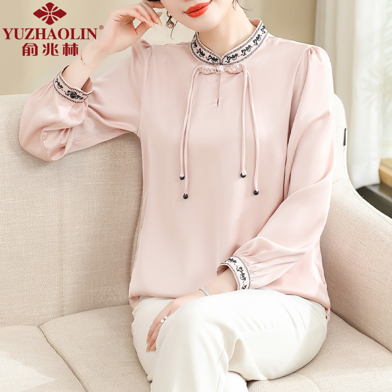 衬衣新中式2024新款妈妈洋气