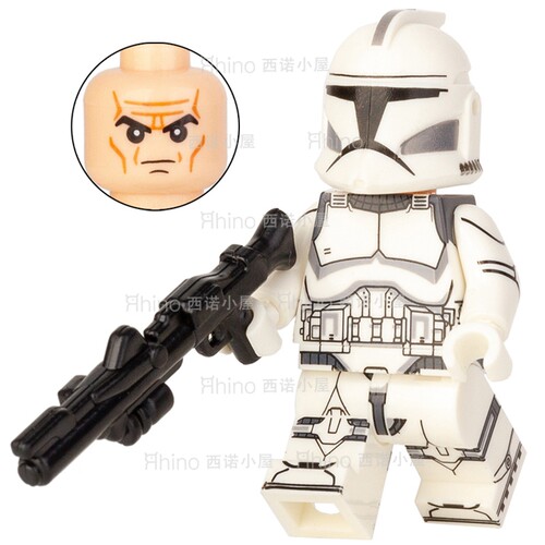 星球大战克隆人士兵白兵儿童益智拼装积木人仔玩具WM2276