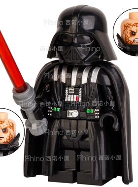 星球大战达斯维达黑武士披风益智拼装积木人仔玩具WM2282