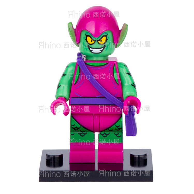 兼容乐高积木人仔第三方MOC漫威超级英雄690小绿魔X战警拼装玩具