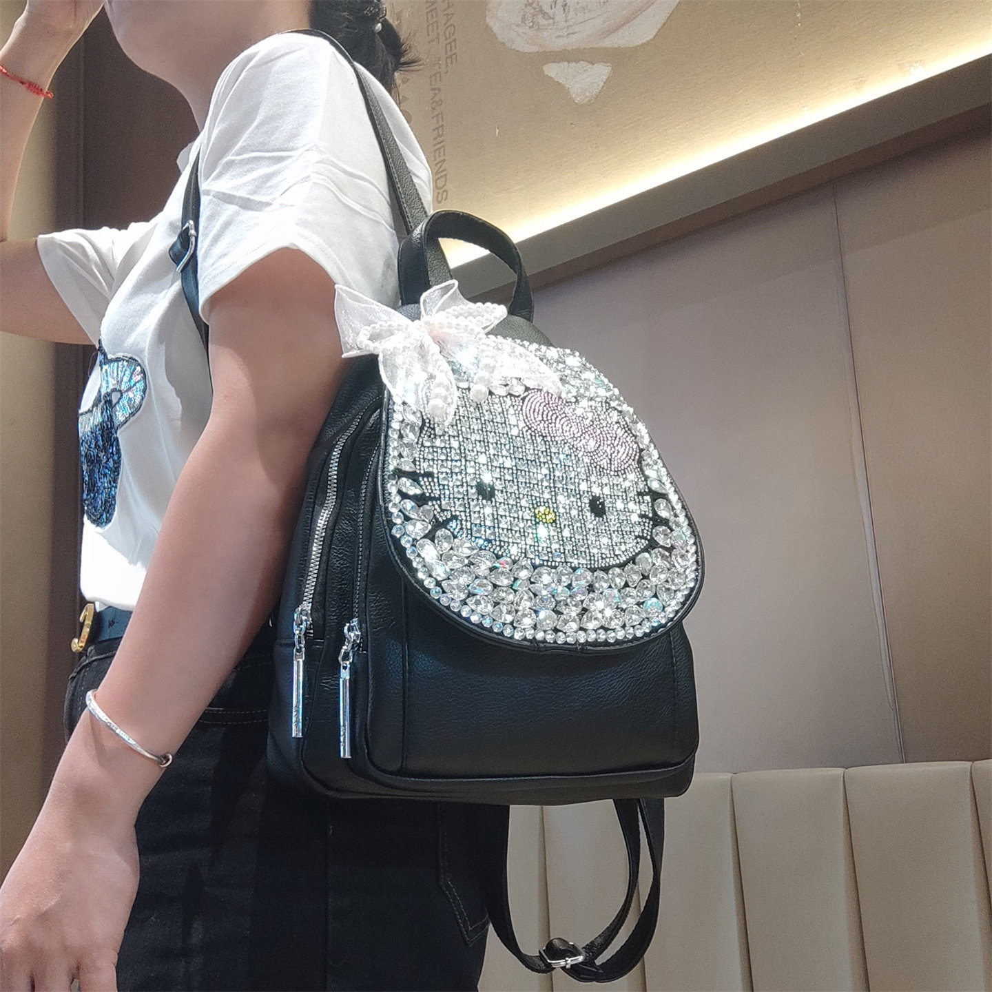 双肩包女大容量手提休闲百搭背包