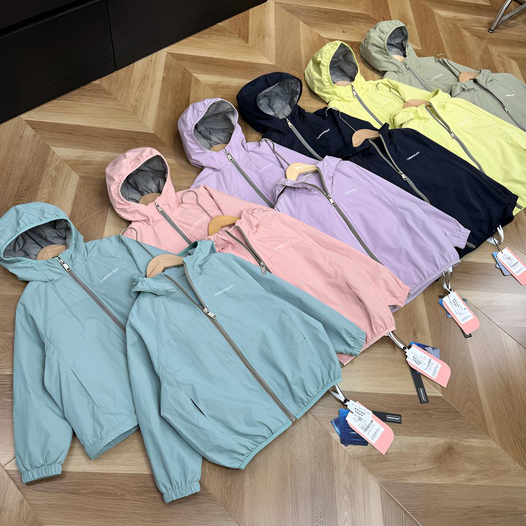 25秋冬新款糖果色儿童冲锋衣6710多巴胺中大男女童连帽外套6828