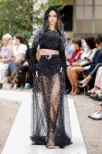Zuhair Murad 黑色分体两件套重工奢华连帽高档年会晚会红毯礼服