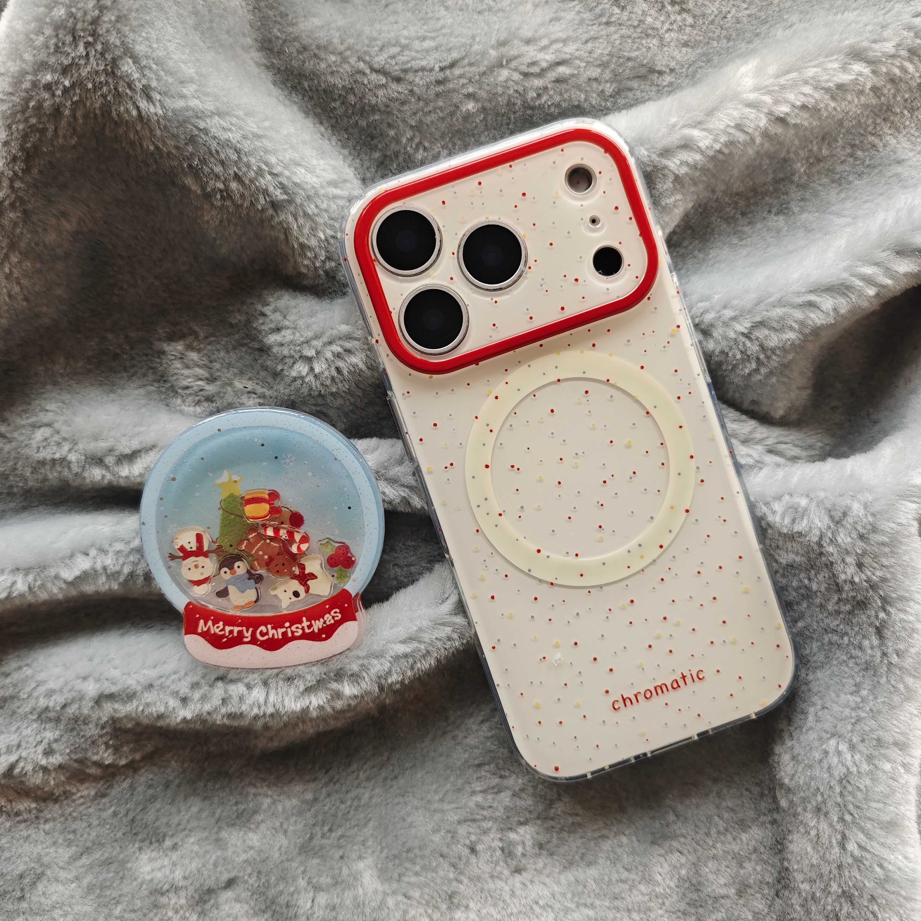 可爱米白色波点jellycat手机壳