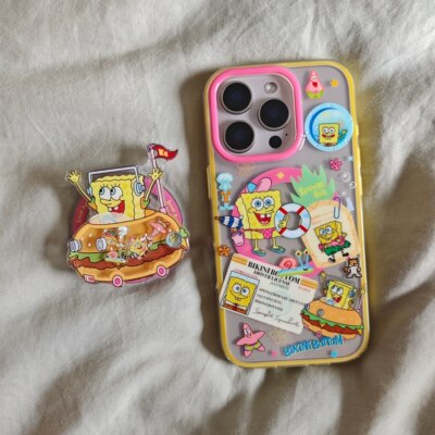 苹果二合一汉堡海绵宝宝手机壳
