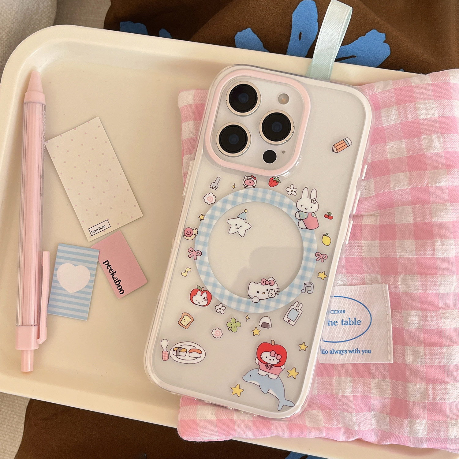 苹果二合一米菲兔kitty猫手机壳