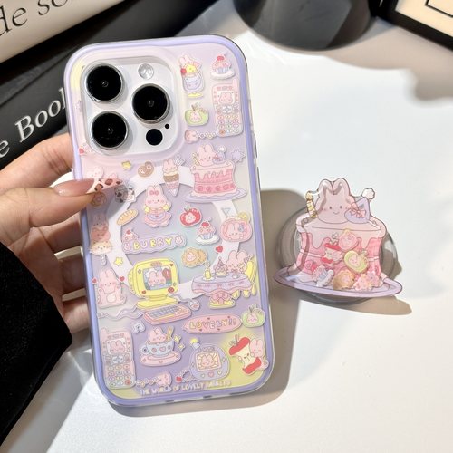 苹果二合一兔子蛋糕IMD手机壳