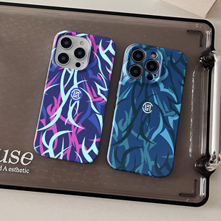 荆刺潮牌CLOT陈冠希给个性 创意适用13苹果15promax手机壳菲林软全包华为mate60红米oppo小米14vivo情侣nova11