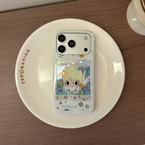 海底世界天使野有上秋小狗手机壳