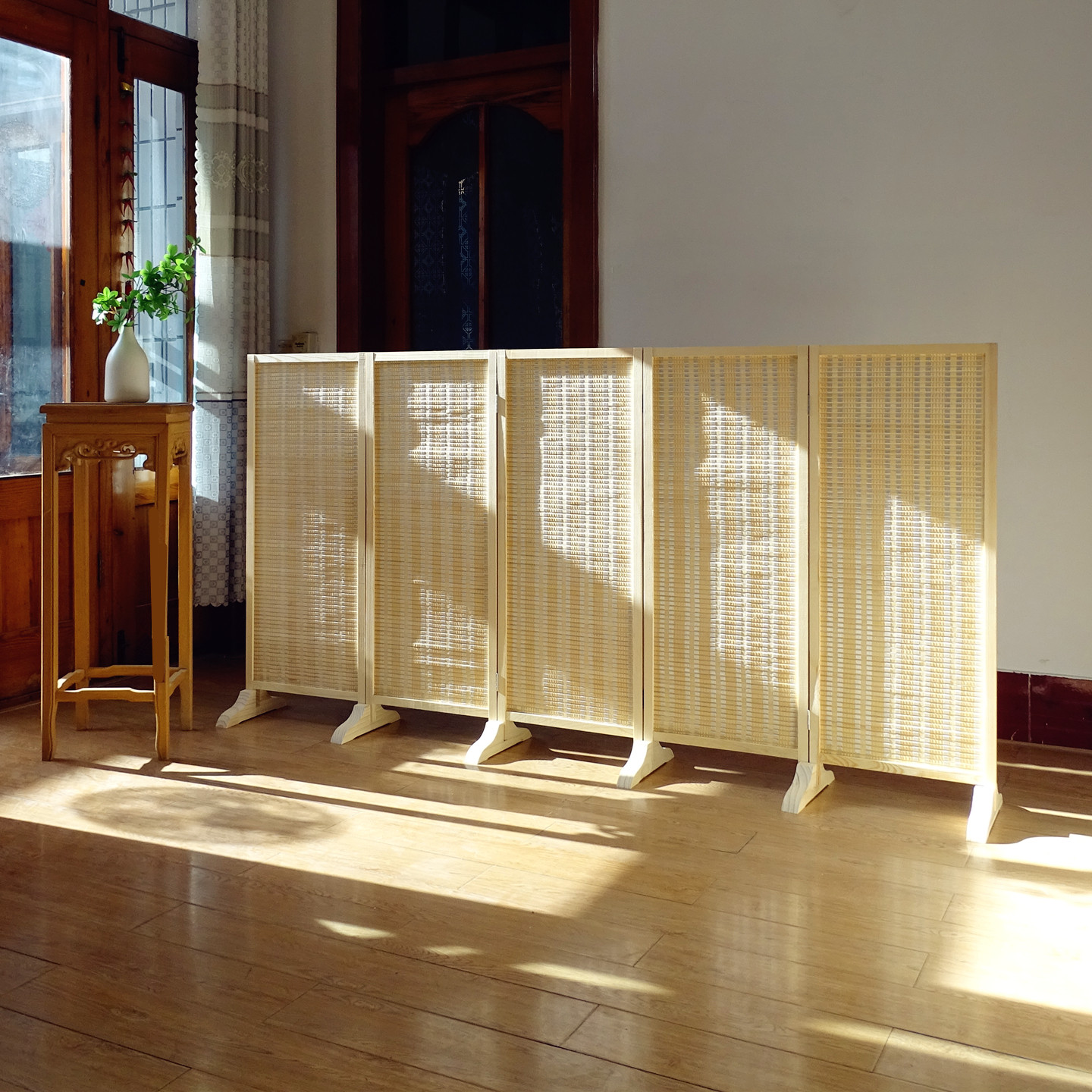 围栏隔断屏风遮挡间隔室内简易移动墙茶室书房客餐厅阳台简约屏障