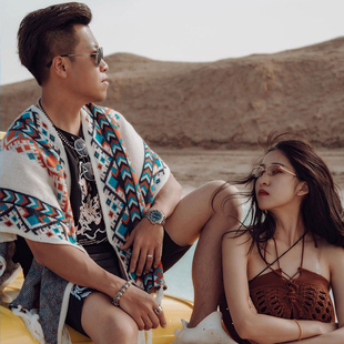 民族风披肩男女波西米亚云南川藏游玩流苏保暖外搭斗篷外套披风