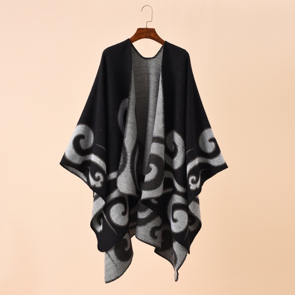 cape scarf shawl 空调度假披肩外搭斗篷男女款旅游Men and women