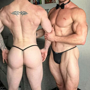 U凸大囊袋无痕单T裤 低腰内裤 高弹速干夜场 性感冰丝薄透丁字裤 男士