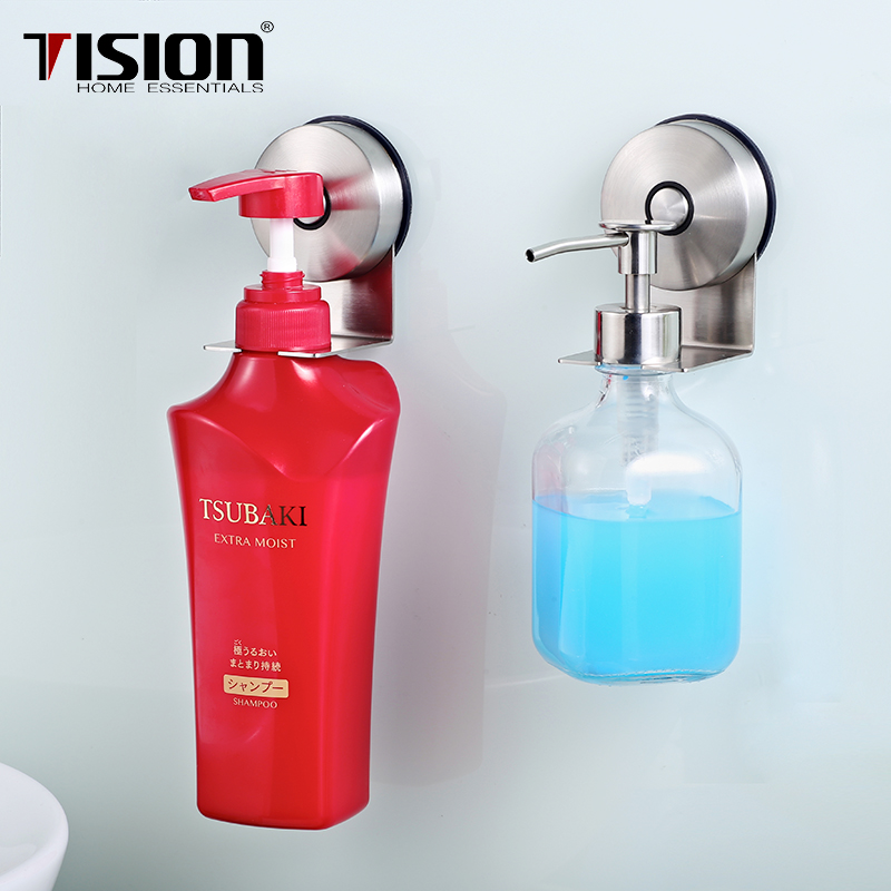 洗发水不锈钢液瓶免打孔置物架