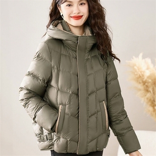 2025今年流行爆款冬季新款羽绒棉服女高端洋气短款小个子棉衣外套