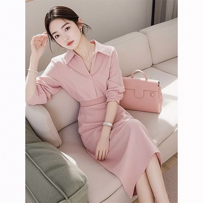 韩剧春秋女主穿搭超好看高级感小洋装小香风职业粉色衬衫两件套装,女装/女士精品,时尚套装,淘宝优惠券,粉丝福利购,淘宝优惠卷