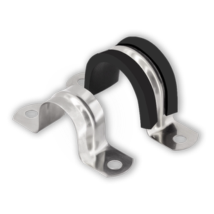 304不锈钢管卡管夹免钉免钻骑马卡管支架喉箍水管夹U型管卡箍抱箍