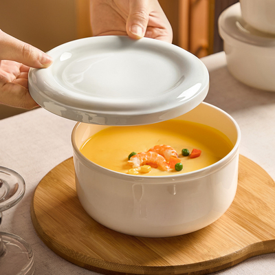 蒸碗带盖陶瓷蒸鸡蛋羹专用碗炖蛋