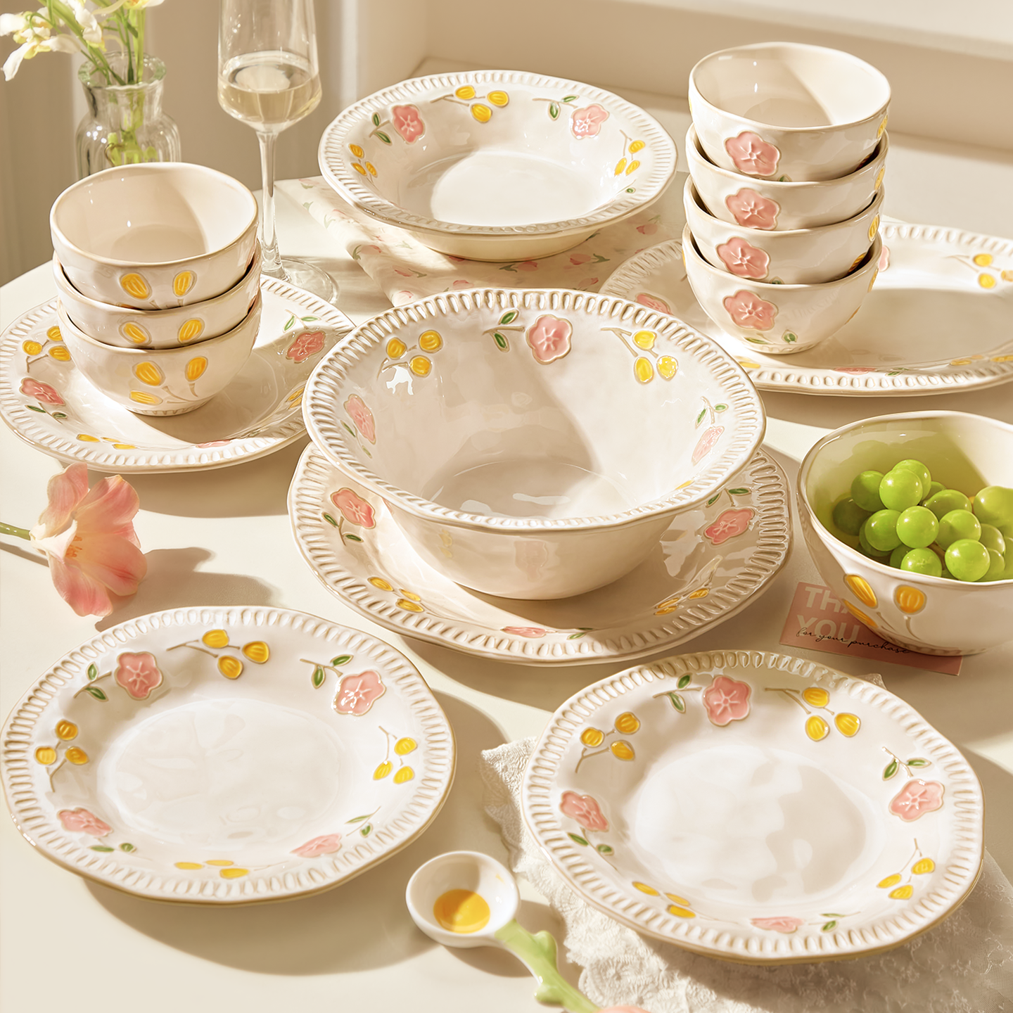 墨色可爱陶瓷米饭碗家用2025新款吃饭碗盘子汤面碗鱼盘好看的小碗,餐饮具,碗,淘宝优惠券,粉丝福利购,淘宝优惠卷