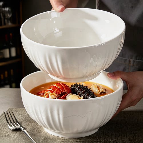 陶瓷汤碗家用高级感8寸大号面碗