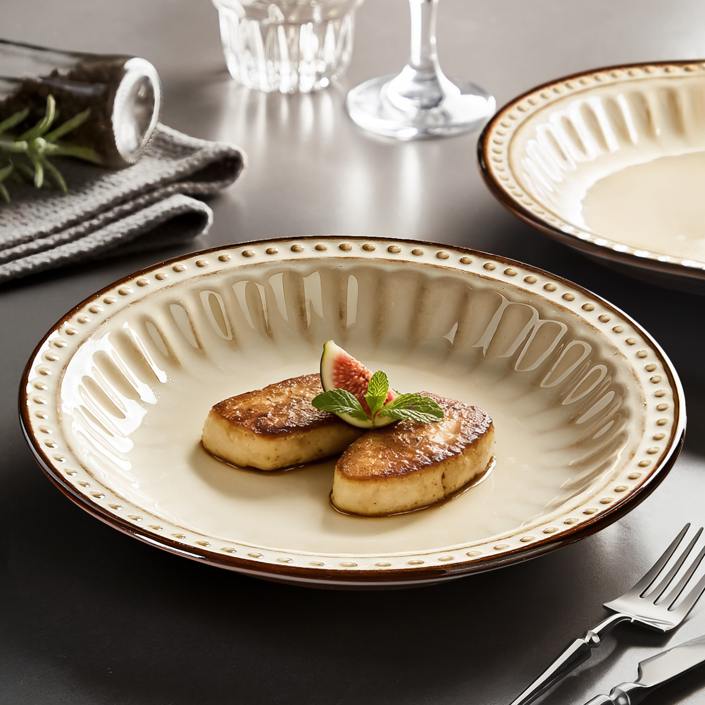 美式复古盘子菜盘家用2025新款碗碟餐具陶瓷高级感漂亮的餐盘深盘,餐饮具,盘,淘宝优惠券,粉丝福利购,淘宝优惠卷