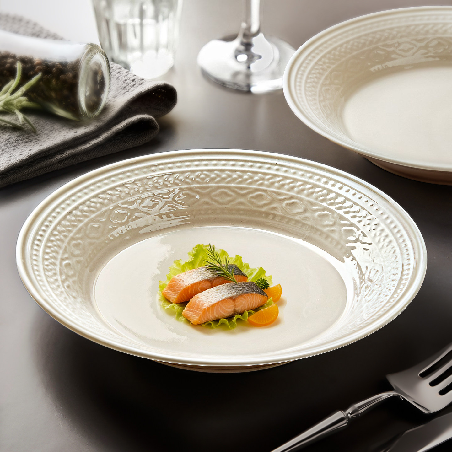 釉下彩盘子家用菜盘2025新款碗碟餐具高级感好看漂亮餐盘深盘汤盘,餐饮具,盘,淘宝优惠券,粉丝福利购,淘宝优惠卷