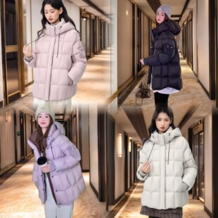 平湖95白鸭绒羽绒服新中式中长款女厚高充绒量瘦版爆款2026年新款