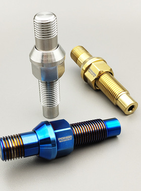 钛合金轮毂反串螺丝加长螺杆螺栓螺母汽车改装大众奥迪保时捷一套