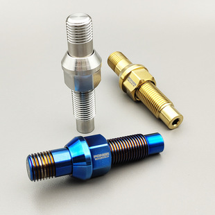 钛合金轮毂反串螺丝加长螺杆螺栓螺母汽车改装大众奥迪保时捷一套