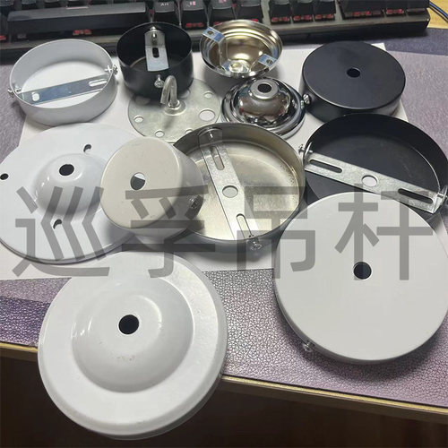 吊杆吸盘厂房灯办公吊灯底座安全出口灯具消防标志灯吸盘配件圆形