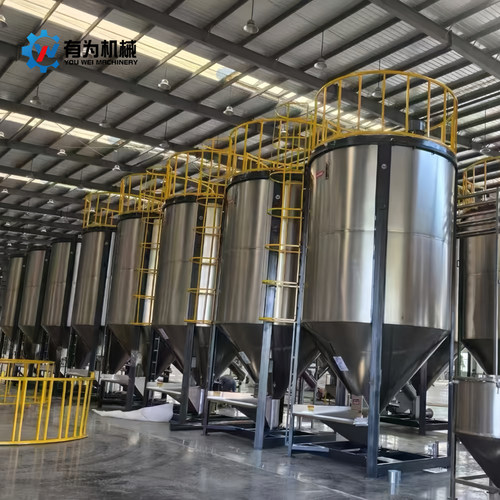 不锈钢工业大型立式搅拌机均质机罐塑料颗粒混合拌料机加热烘干机 - 封面