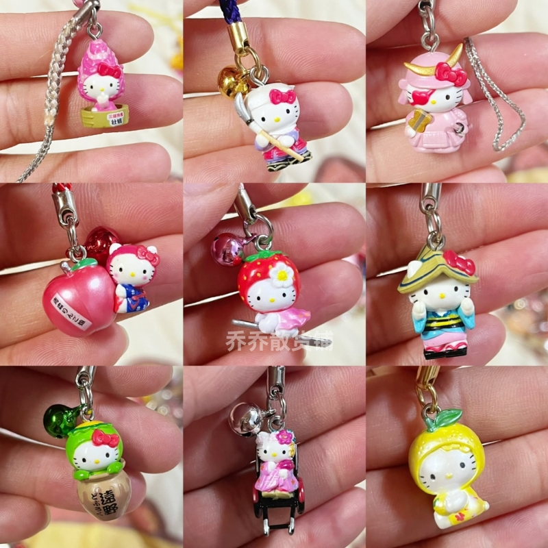 日本代购三丽鸥hellokitty正版京都地域限定挂件手机链公仔第12弹