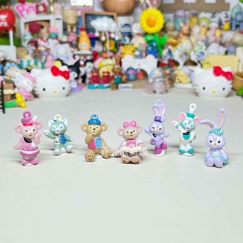 迷你达菲熊画家猫史黛拉厨师狗玩偶 手机壳diy奶油胶材料耳环配件